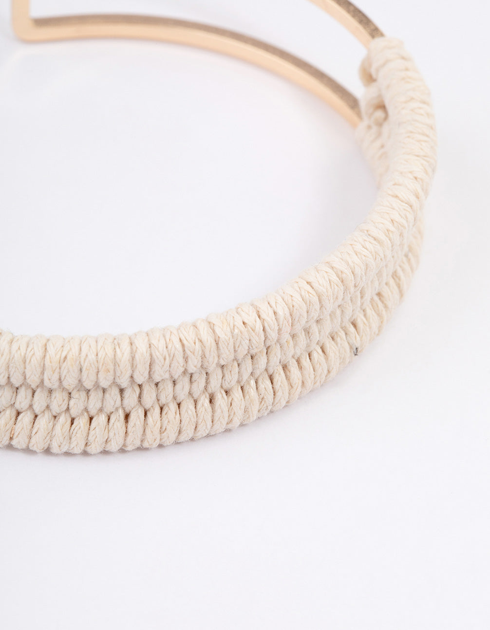 Gold Raffia Wrapped Bangle