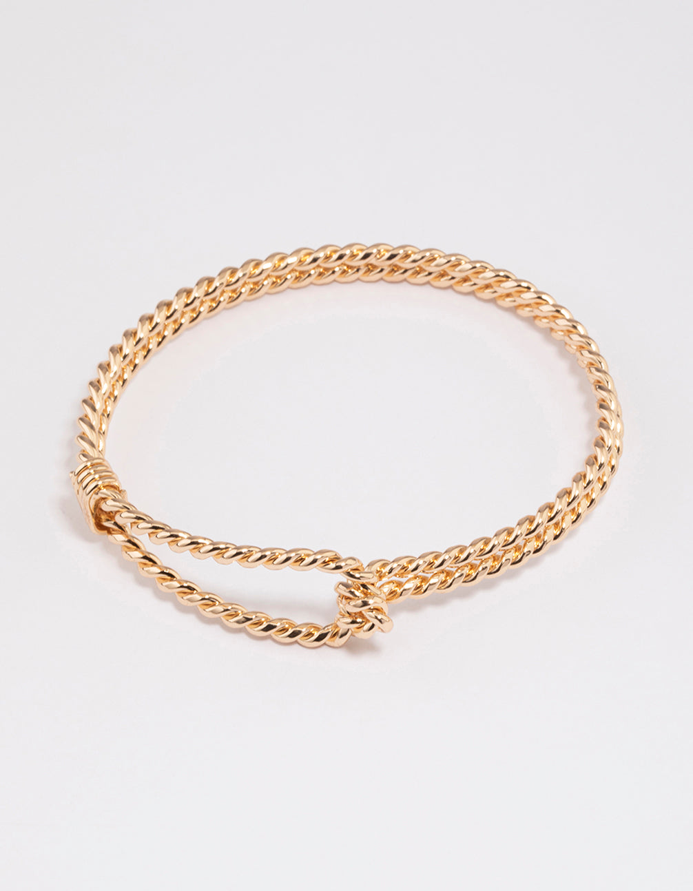 Gold Rope Link Bangle