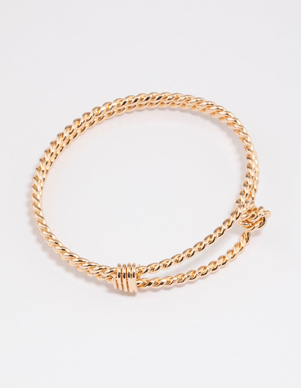 Gold Rope Link Bangle