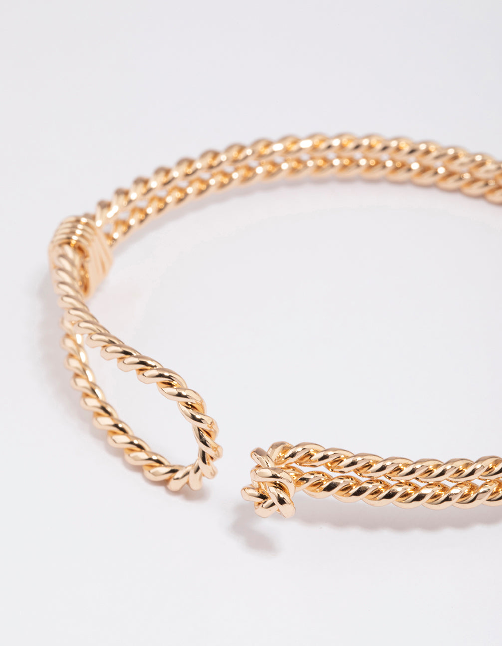 Gold Rope Link Bangle