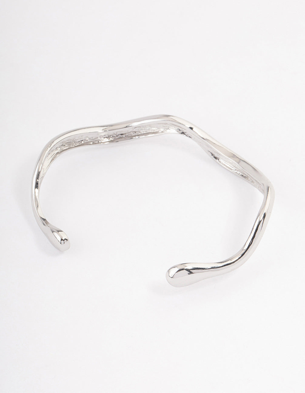 Silver Melted Wrist Cuff