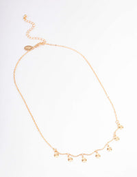 Gold Multi Wiggle Disc Necklace - link has visual effect only