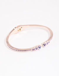 Rose Gold Circle Diamante Wrist Cuff - link has visual effect only
