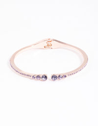 Rose Gold Circle Diamante Wrist Cuff - link has visual effect only