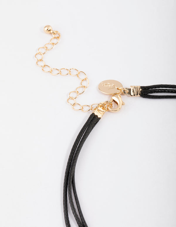 Amethyst Heart Wrap Choker