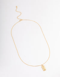 Gold Plated Triple Star Bar Necklace - link has visual effect only