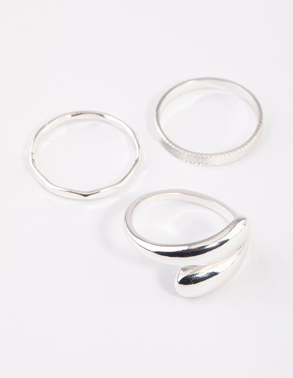 Silver Classic Wrap Ring Pack
