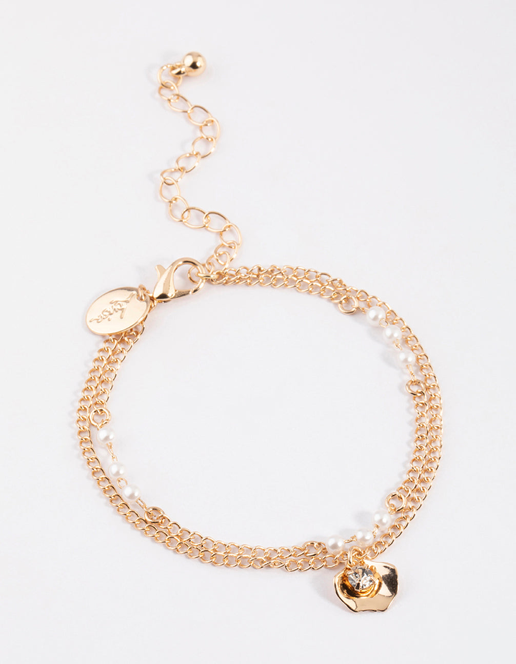 Gold Triple Pearl & Petal Bracelet Pack