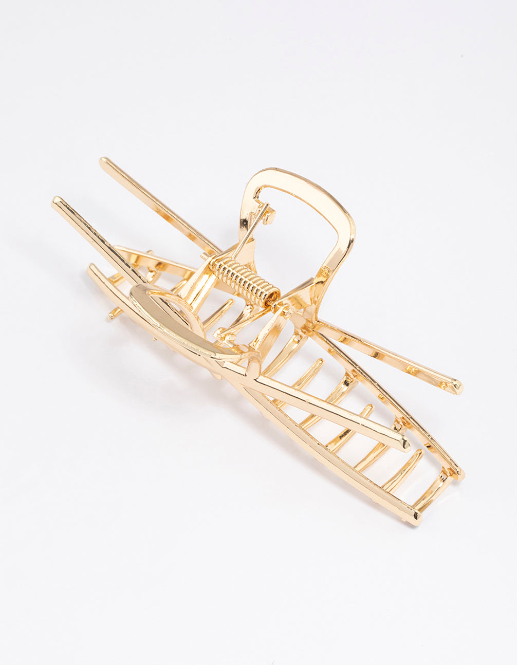 Gold Molten Cross Claw Clip