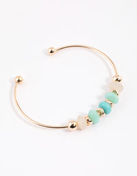 Gold Mixed Facet Bangle - link has visual effect only