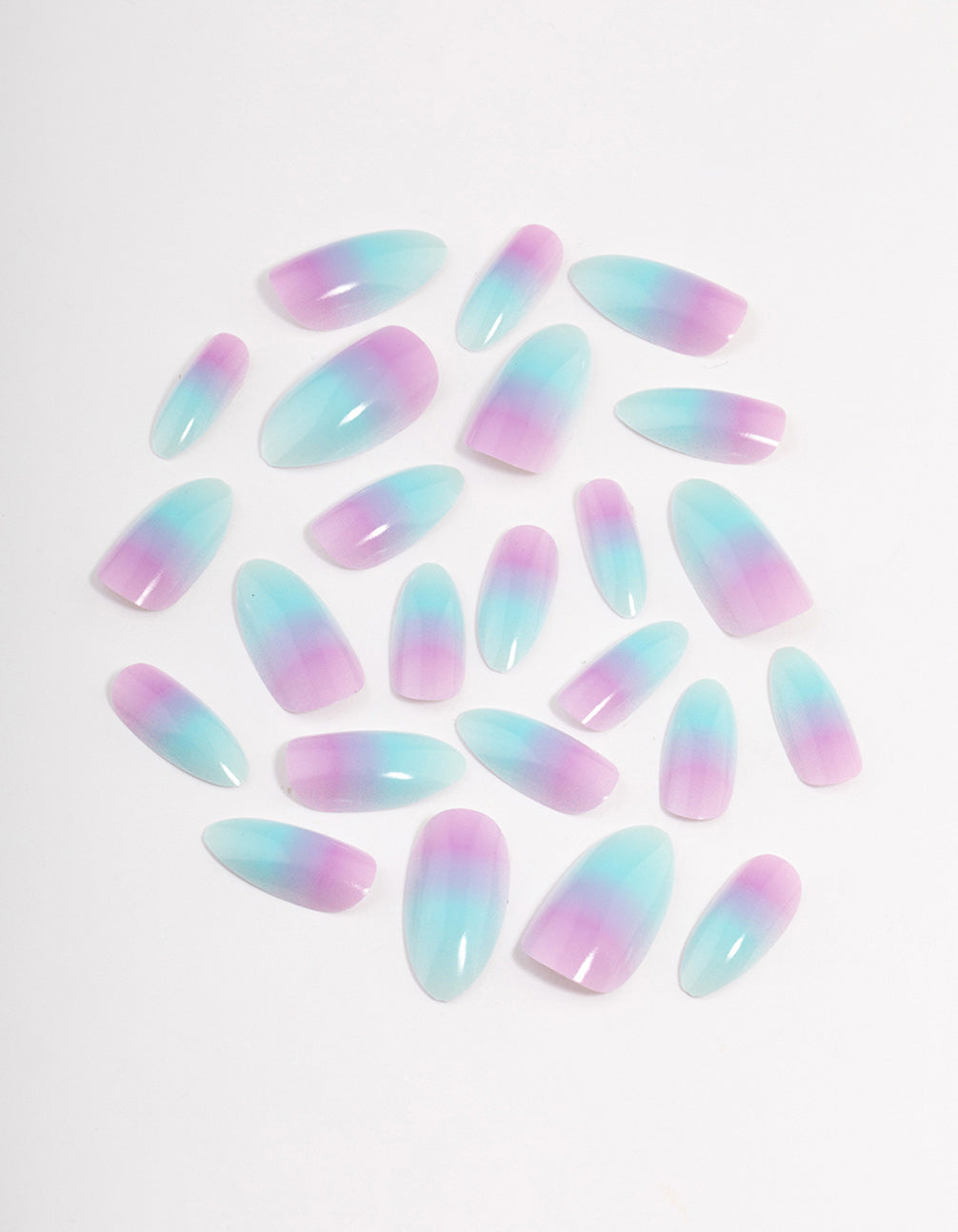Plastic Ombre Press On Nails