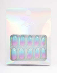 Plastic Ombre Press On Nails - link has visual effect only