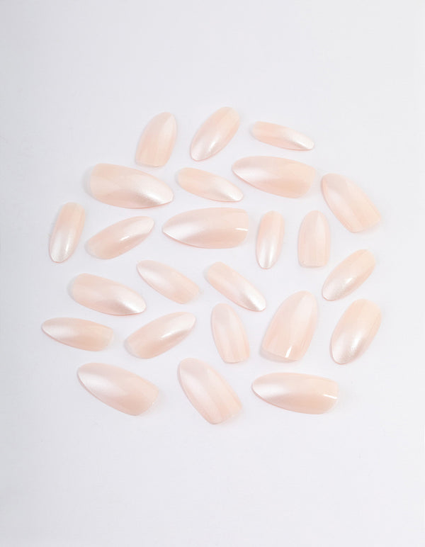 Pearl Iridescent Press On Nails