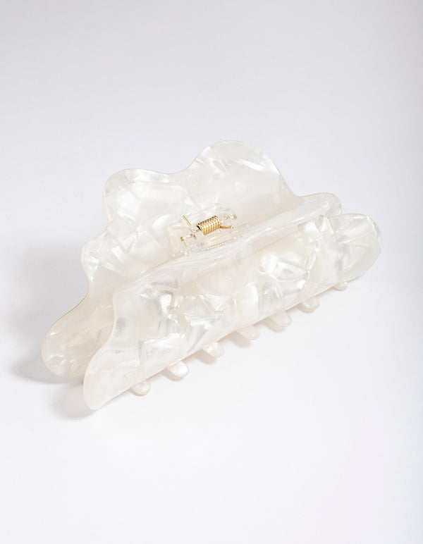 Acrylic Oversized Cloud Claw Clip
