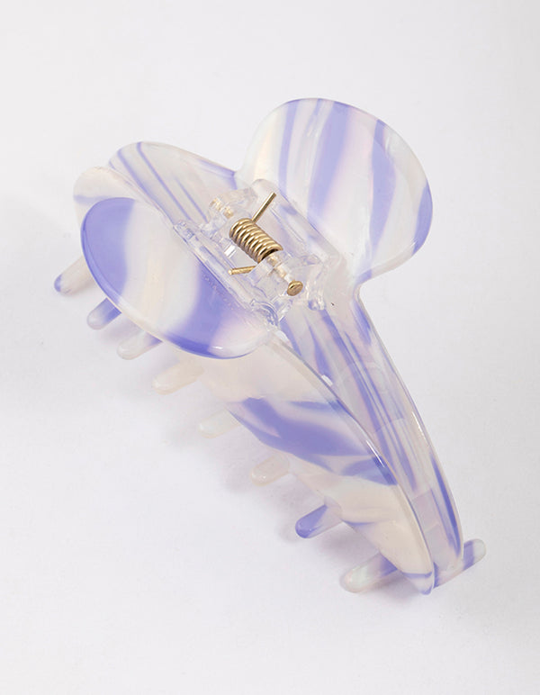 Acrylic Lilac Lunar Multi Clear Claw Clip