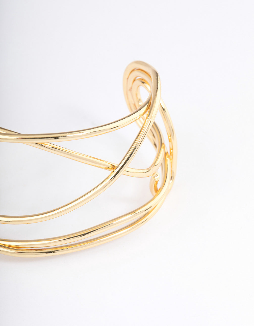 Gold Plated Organic Wire  Bangle