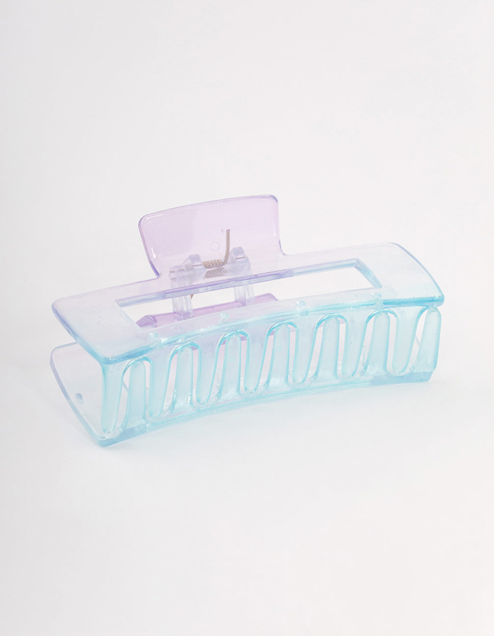 Blue Rectangle Ombre Claw Clip