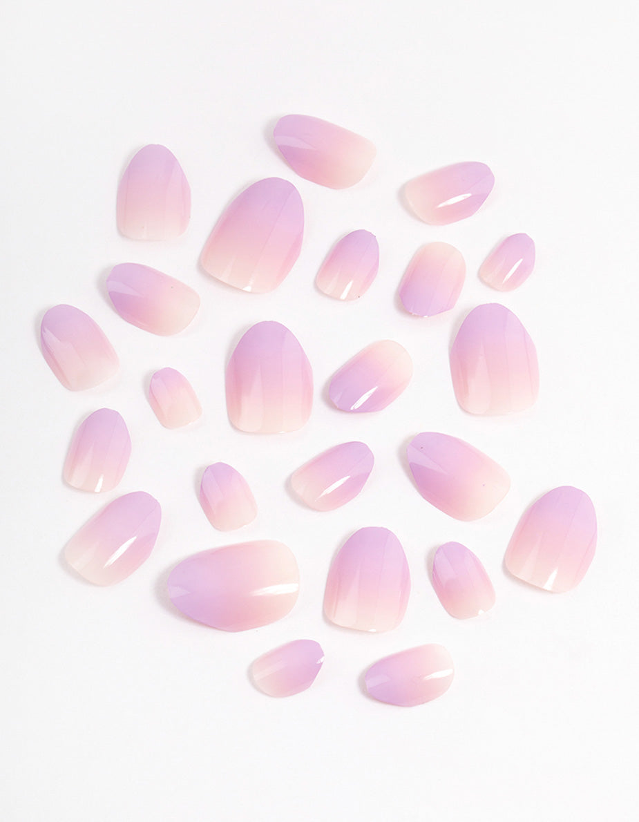 Tweens Pink & Lilac Gradient Press On Nails