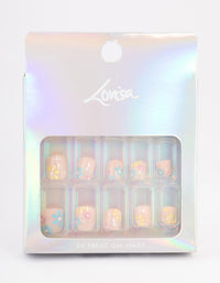 Tweens Blush Daisy Press On Nails - link has visual effect only