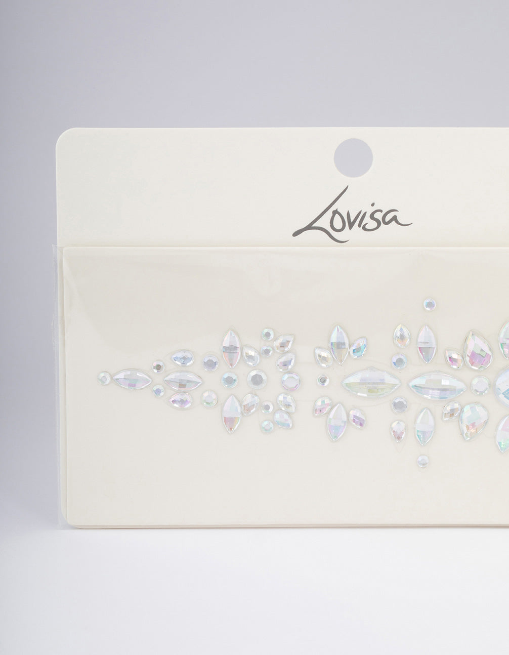 Clear Crystal Stick On Hair Gems