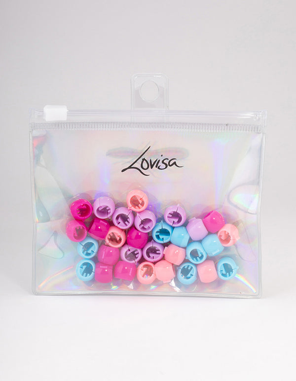 Multi-Coloured Hair Beads 30-Pack
