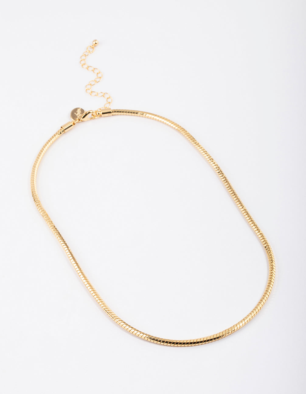 Gold Plated Brass Basic Box Chain Necklace