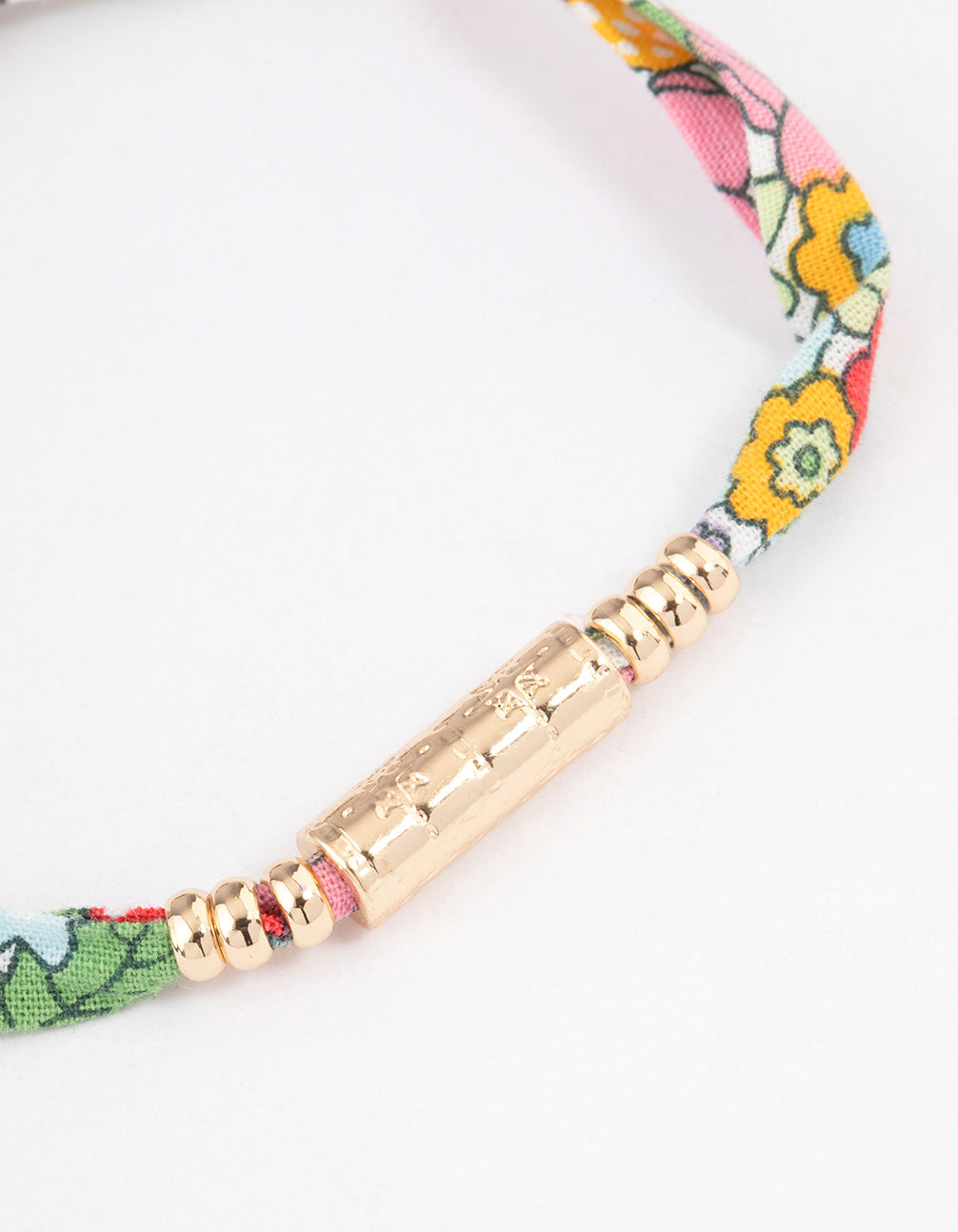 Gold Floral Toggle Bracelet