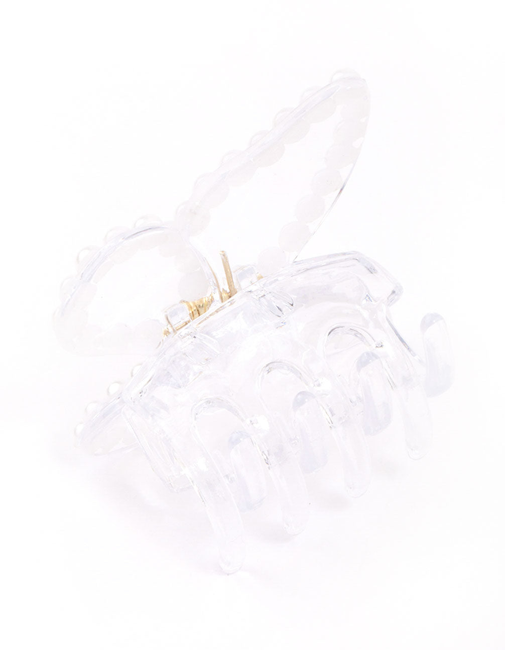 Pearl Clear Butterfly Claw Clip