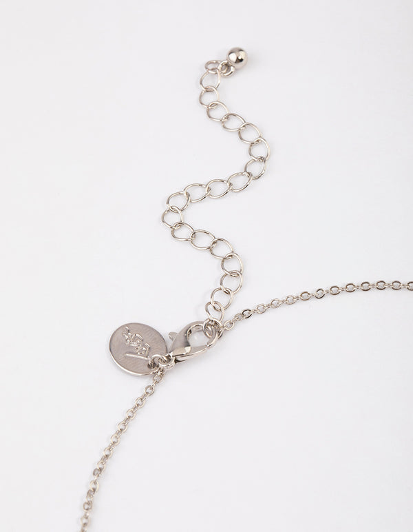 Silver Petal Jewellery Set