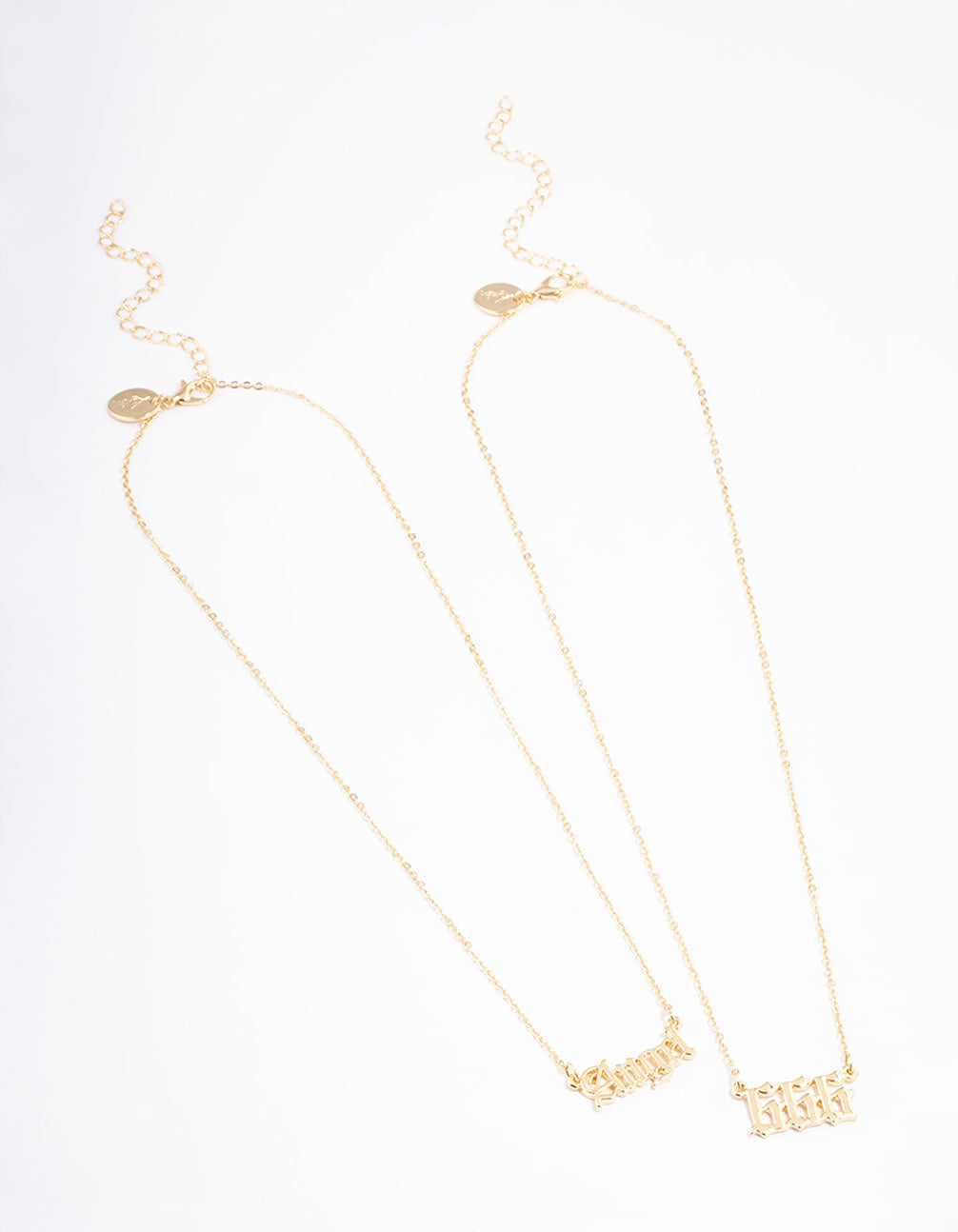 Gold Plated Angel Number '666' Layered Necklace