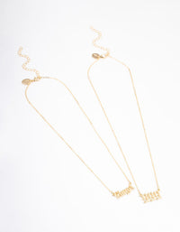 Gold Plated Angel Number '999' Layered Necklace - link has visual effect only