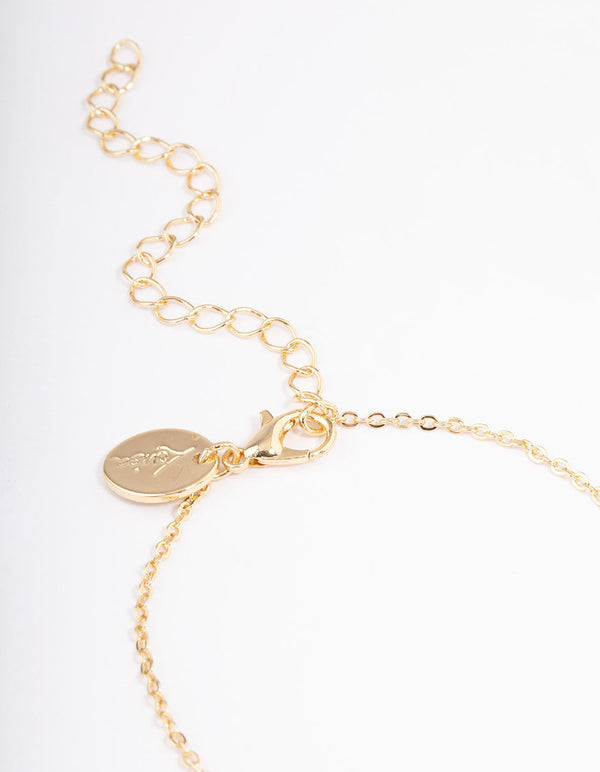 Gold Plated Angel Number '444' Layered Necklace