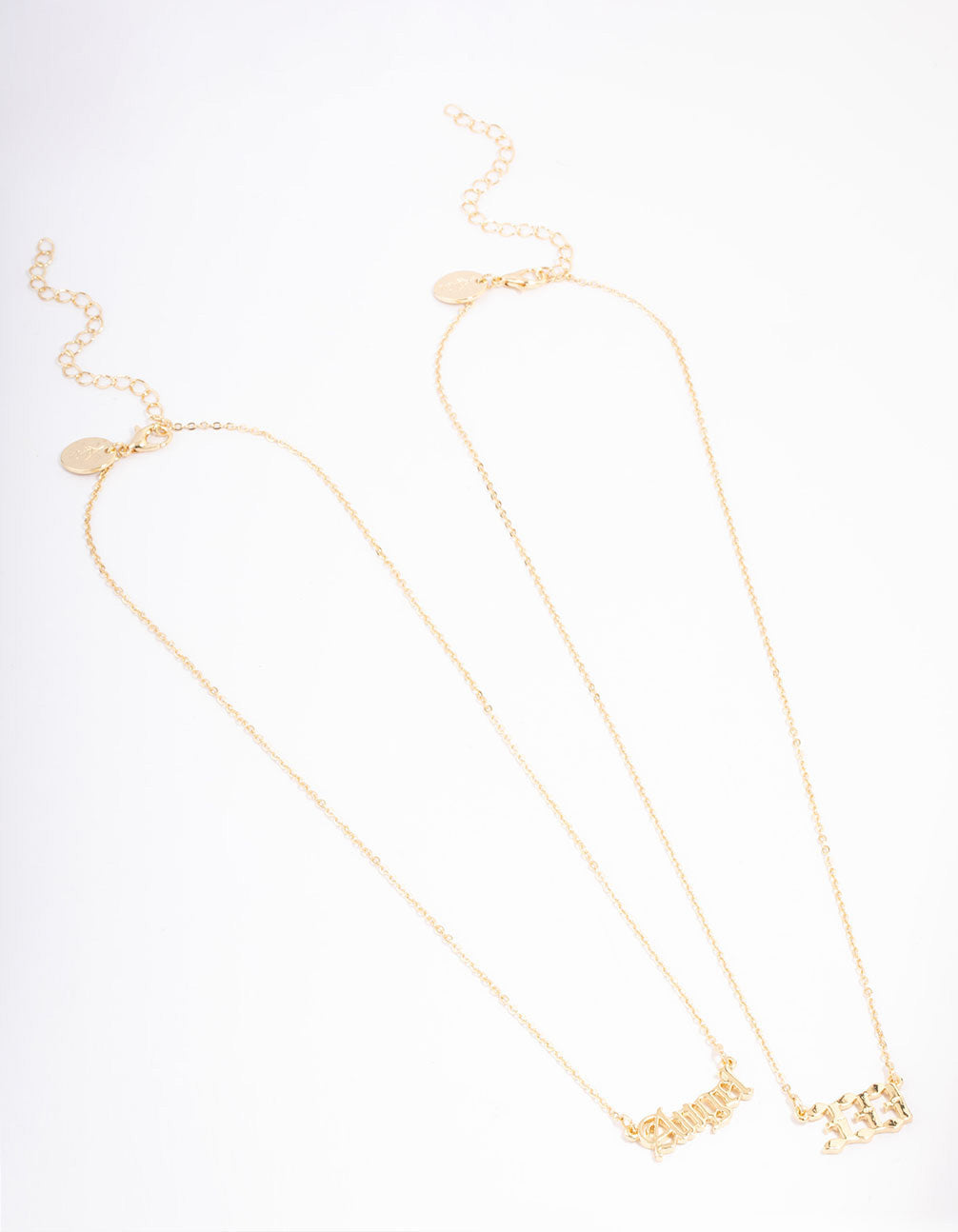 Gold Plated Angel Number '333' Layered Necklace