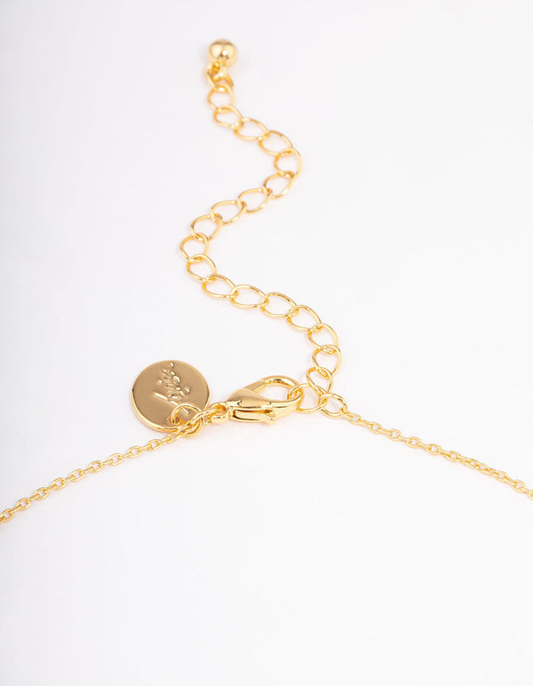 Gold Plated Gemini Coin Pendant Necklace