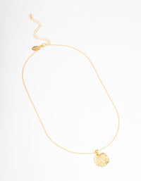 Gold Plated Aries Coin Pendant Necklace - link has visual effect only
