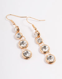 Gold Stone Graduating Drop Earrings - link has visual effect only