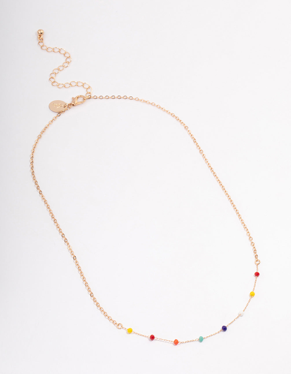 Gold Multi-Coloured Beaded Necklace
