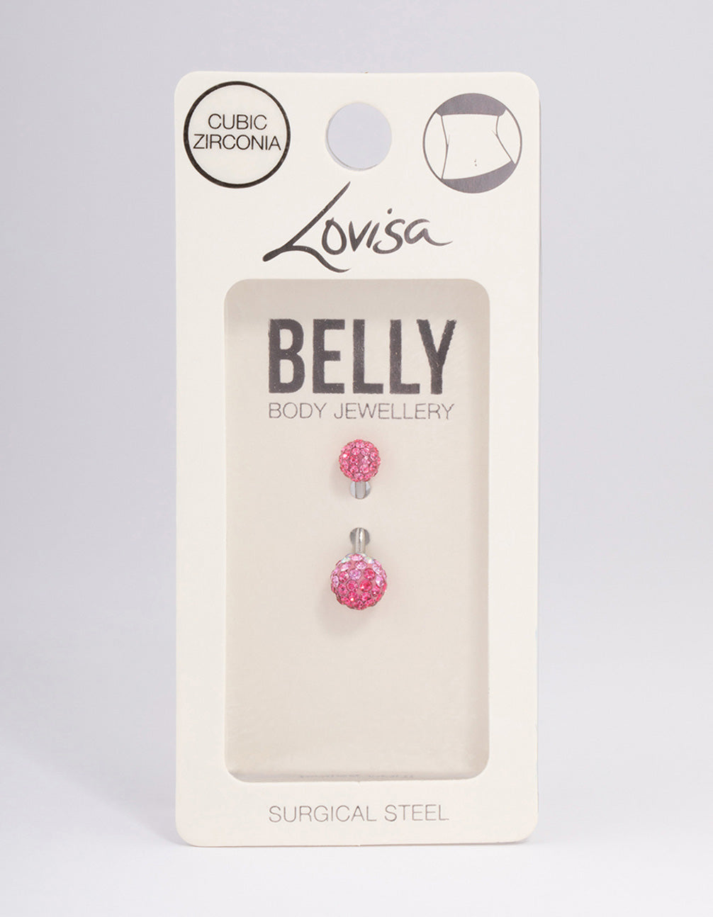 Surgical Steel Disco Ball Belly Ring