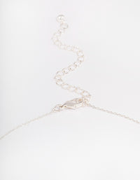 Silver Flower Earrings Jewellery Set - link has visual effect only
