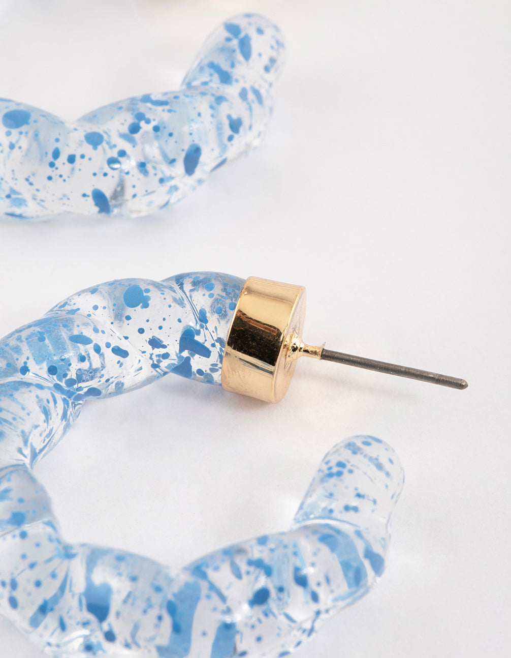 Gold Tidal Wave Hoop Earrings