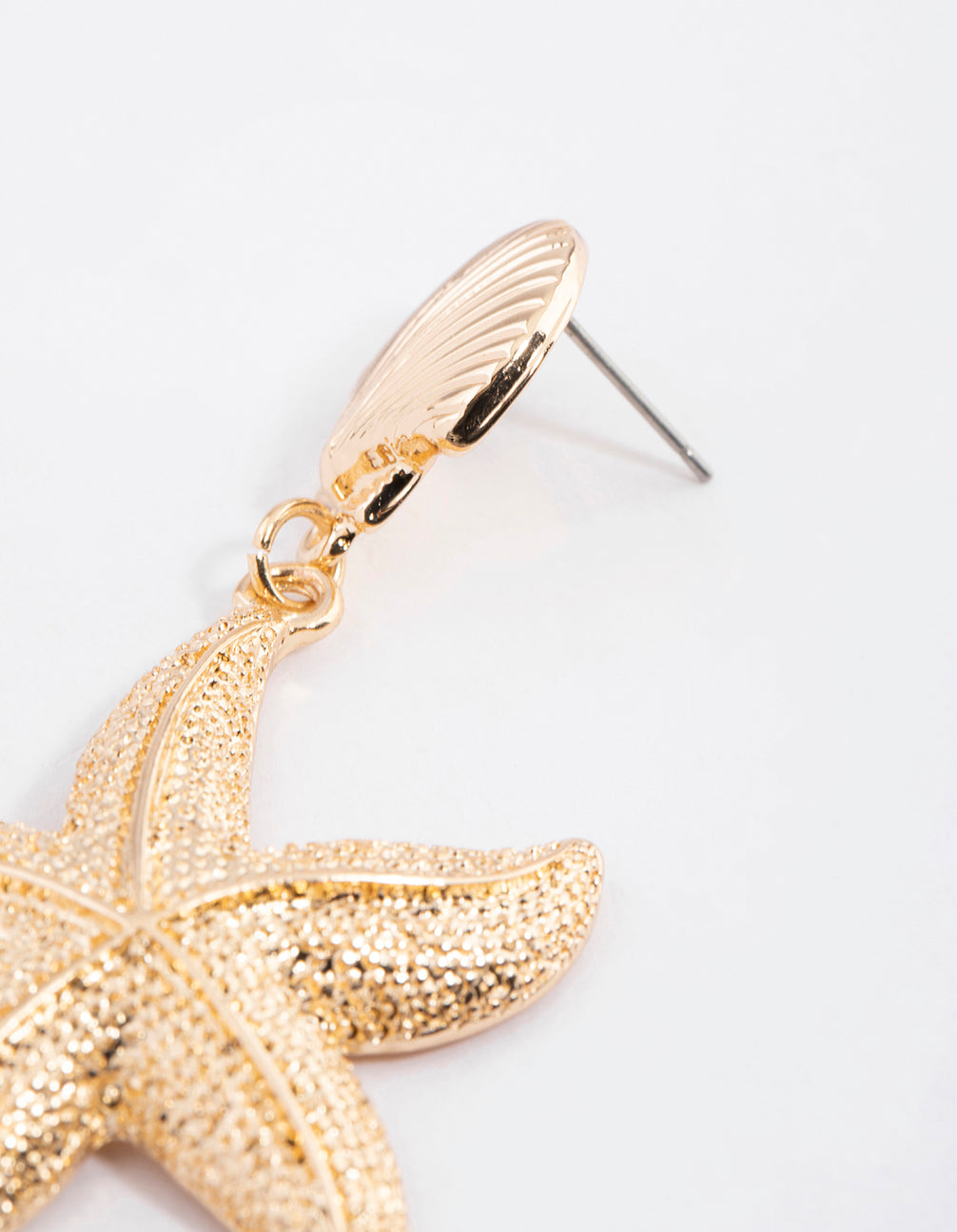 Gold Bold Starfish Earrings