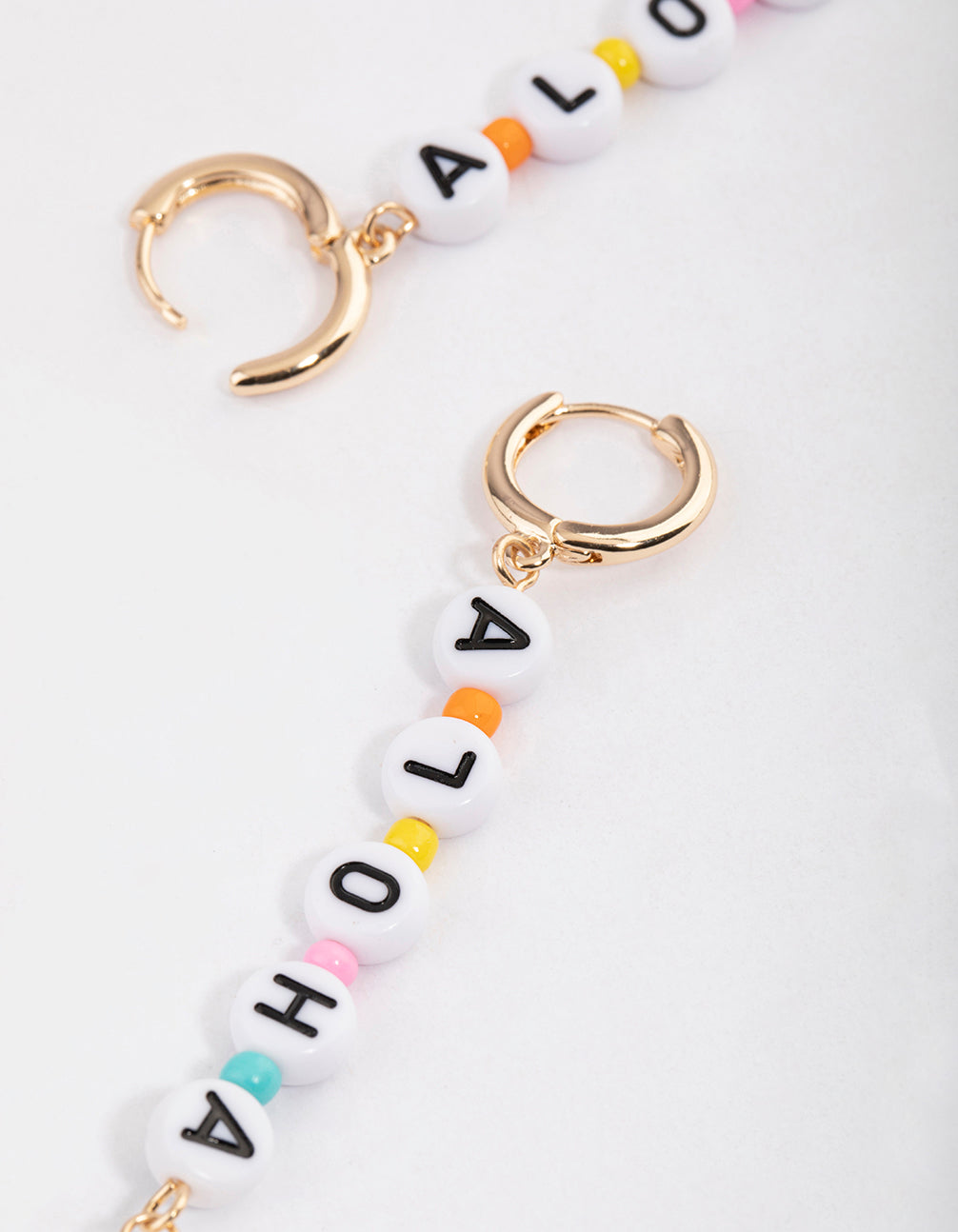 Gold Aloha Pearl Drop Earrings