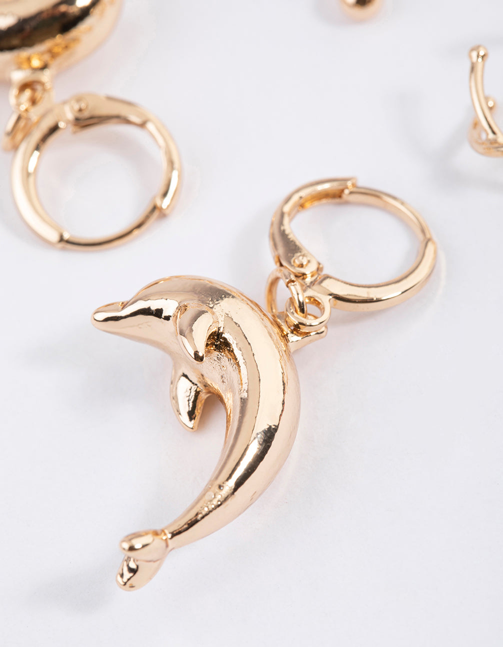 Golden Dolphin Earrings 4-Pack