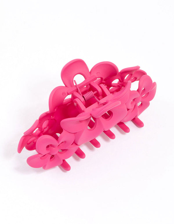 Plastic Blooming Flower Claw Clip