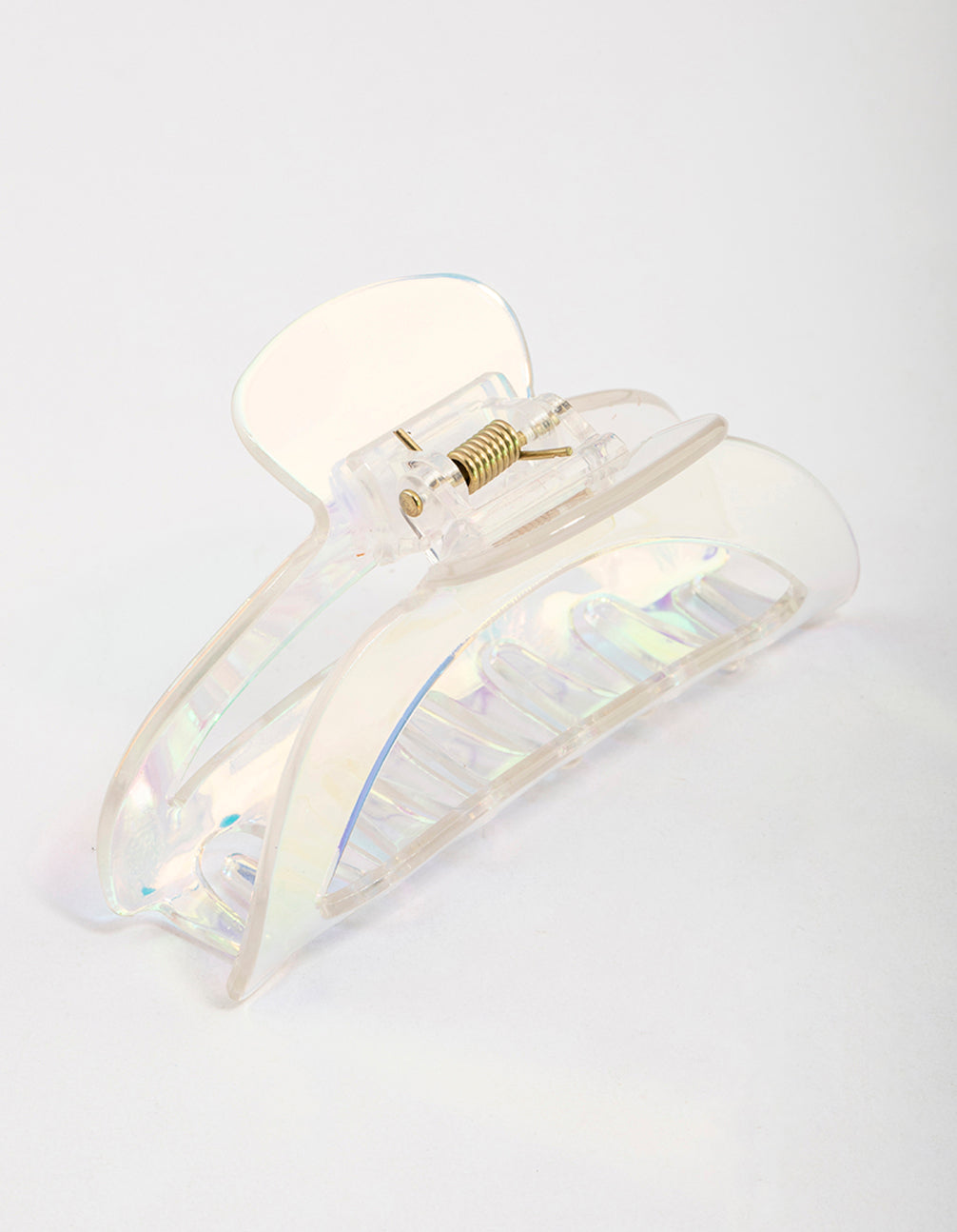 Plastic Holographic Moon Claw Clip