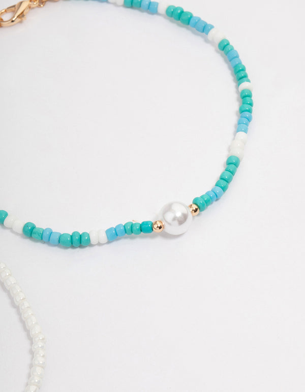 Gold Swimming Turtle Anklet