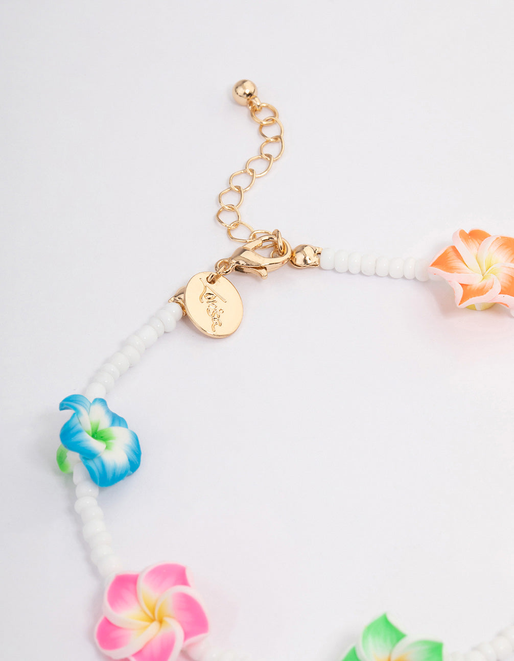Gold Hibiscus Flower Chain Anklet