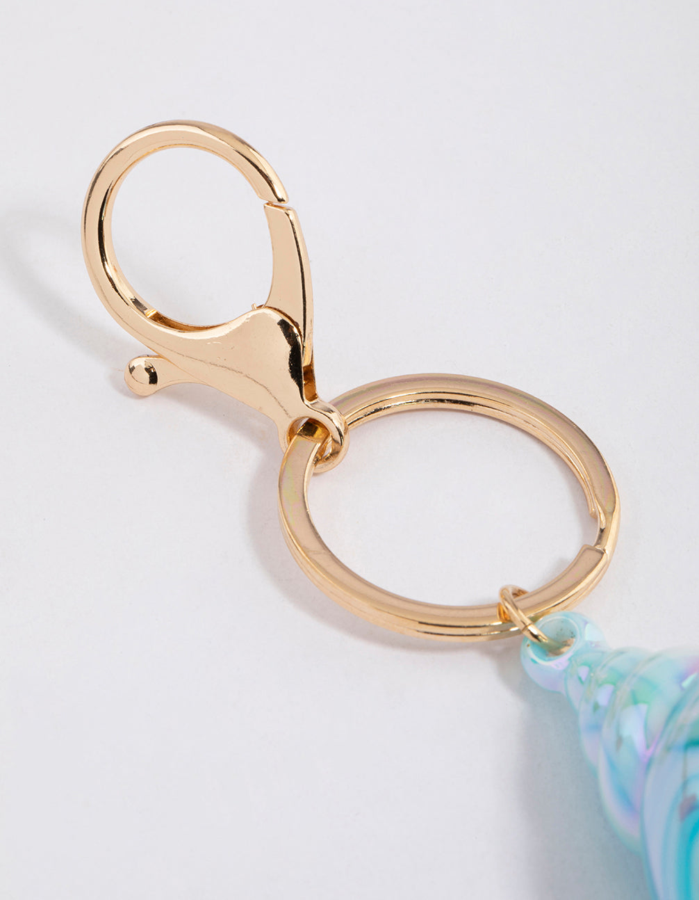 Gold Conch Shell Key Ring