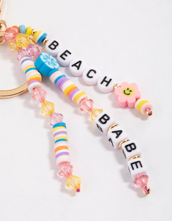 Gold Beach Babe Key Ring