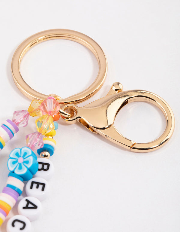Gold Beach Babe Key Ring